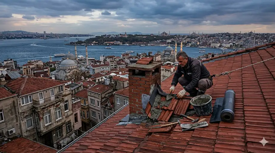 Evin Çatısı Akıyor Ne Yapmalıyım? İstanbul Çatı Tamiri Rehberi